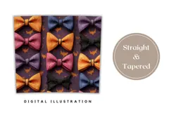 Halloween Bows Tumbler Wrap, Cute Halloween Tumbler PNG Product Image 4