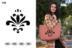 Floral Tribal SVG &amp; Clipart - Tattoo Design Product Image 1