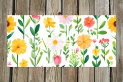 Spring Watercolor Flowers | 17 Mug Sublimation designs, PNG Product Image 4