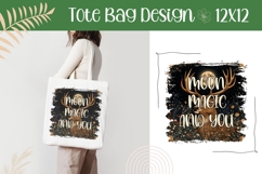 Boho Deer Illustration, Moon Magic and You Sublimation Product Image 1