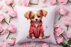 Cute Valentine Dog Clipart, Valentines Day Dog Clipart Product Image 4