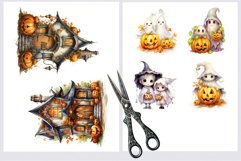 Halloween fussy cut, Halloween sticker, Junk journal Product Image 5