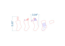 Christmas Stocking SVG laser cut file for Glowforge Product Image 4