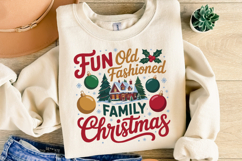 Fun Old Fashioned Family Christmas Svg | Shirt Svg Product Image 4