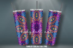 Abstract Boho Seamless Tumbler Wrap Sublimation Design Product Image 6