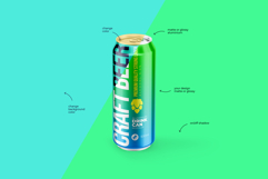 Classic 500ml Aluminium Can Mockup Product Image 4