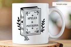 Hand Drawn Book of Spells SVG for Halloween Product Image 4