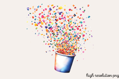Birthday Watercolor Clipart PNG Product Image 1