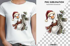 Christmas peeking character png design for T-shirts Product Image 4