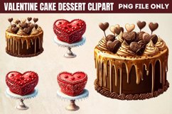 Valentine cake Dessert Clipart PNG Product Image 1