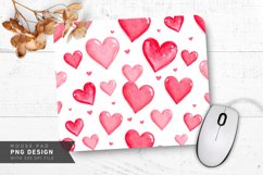Heart Patterns Galore Mouse Pad PNG Design Product Image 1