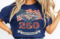 USA 250th anniversary PNG, USA 250 years 1776-2026 T-Shirt Product Image 4