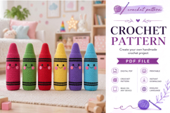 Cute Crayon Amigurumi Crochet Pattern PDF Product Image 6