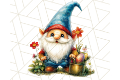 Easter Gnome PNG, Spring Bunny Clipart, Cute Digital Art Product Image 4