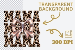 Leopard MAMA Sublimation Design Product Image 3