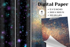 Black Glitter Background Wallpaper Sparkles Digital Paper140 Product Image 1