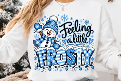 Feeling A Little Frosty PNG, Retro Frosty Christmas PNG Product Image 4