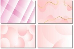 Modern Light Pink Abstract Background With Geometric Shapes Product Image 3