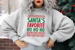Santa's favorite Ho HO Ho SVG, Ugly Christmas Sweater SVG Product Image 4