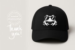 Cool Frog with Sunglasses Vector Silhouette Product Image 3