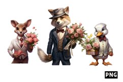 Romatic Gentleman Animal clipart Product Image 1