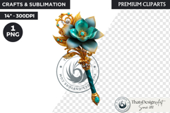 Royal Lotus Princess Fantasy Goddess Floral Clipart Product Image 1