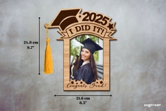 Graduation Photo Frame Laser Cut | Tassel Holder | SVG Product Image 2