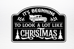 Farmhouse Vintage Christmas Sign SVG Product Image 4