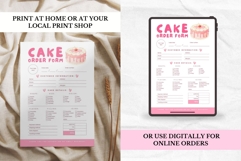 Cute Pink Cake Order Form Canva Template Product Image 4