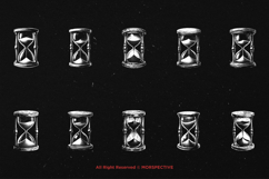 10 Bundle Dark Art Hourglass San Timer Stopwatch Skull Hand Product Image 6