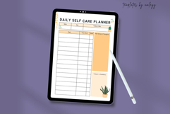 Cute Daily Self Care Planner Template | Printable Canva Product Image 3