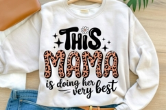 This Mama Is Doing Her Very Best PNG | Leopard Print Mama Product Image 1