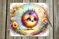 Rainbow birds | 4 skinny tumbler Sublimation designs PL Product Image 4