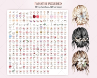 Hair Decor DIY Clipart Set Addon Product Image 4
