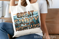 Great Smoky Mountains PNG, Vintage National Park Bear Design Product Image 4