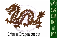 Chinese Dragon wall art sign, SVG file. vector file design 2 Product Image 4