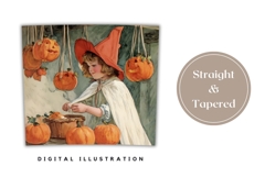 Vintage Halloween Tumbler Wrap, Vintage Fall Tumbler Product Image 4