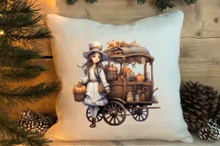 Cozy Christmas Farm Clipart, Christmas Clipart Product Image 4