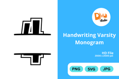 Handwriting Varsity Monogram Product Image 1