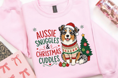 Australian Shepherd Christmas PNG, Aussie Snuggles And Product Image 5