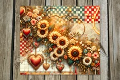 Romantic sunflower | valentine Skinny tumbler Sublimation PL Product Image 4