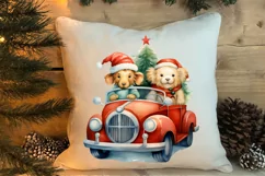 Christmas Animal Safari Clipart, Christmas Animal PNG Product Image 4