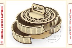 Box Organizer v32 - laser cut file - Glowforge ready SVG Product Image 4