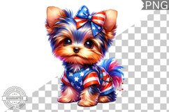 4th of July Dog Sublimation - Clipart PNG Design Product Image 1