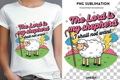 Bible verse sheep png design for T-shirts Product Image 4