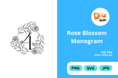 Rose Blossom Monogram Product Image 1