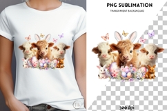 Easter cows png design for T-shirts Product Image 4