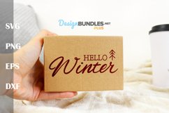 Hello Winter Svg|Christmas Svg Product Image 4