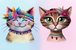 25 Boho Cats Png Clipart Product Image 4