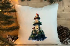 Christmas Castle Clipart Sublimation, Christmas PNG Product Image 4